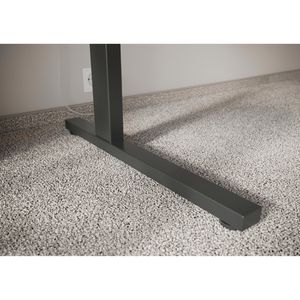 Produktbild für Schreibtisch Germania Profi 3.0, 4252-581, lichtgrau / schwarz