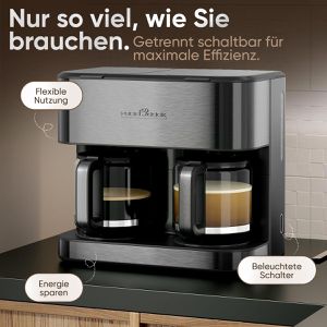 Produktbild für Kaffeemaschine Proficook PC-KAD 1308, mit 2 Glaskannen