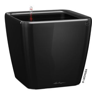 Übertopf Lechuza QUADRO LS 28, schwarz hochglanz, 28x26x28cm
