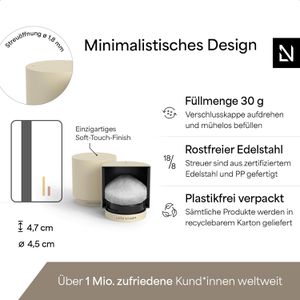 Produktbild für Salz-und-Pfefferstreuer LARS-NYSØM Svaeve, Almond Beige