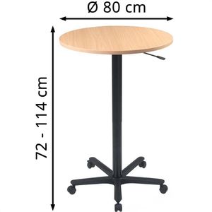 Produktbild für Stehtisch Hammerbacher ST08, buche