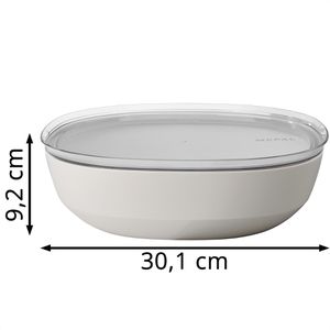 Produktbild für Schüssel Mepal Silueta Nordic White, mit Deckel