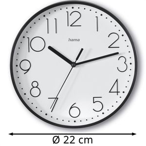 Produktbild für Wanduhr Hama Salina, Kunststoff, analog, Quarzuhr