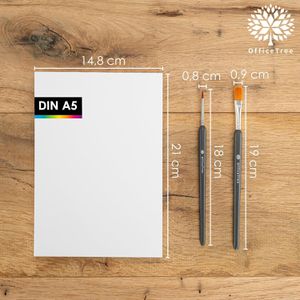 Produktbild für Aquarellpapier OfficeTree 4786, Block, A5
