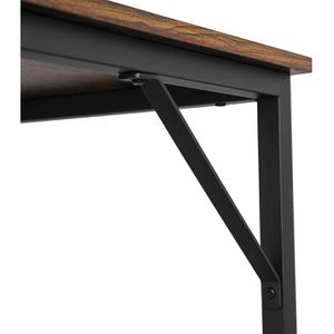 Produktbild für Schreibtisch Vasagle LWD41X, braun / schwarz