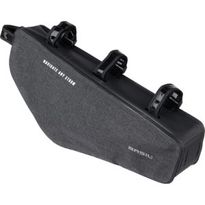 Produktbild für Fahrrad-Rahmentasche Basil Navigator Storm, grau, 2,2 Liter