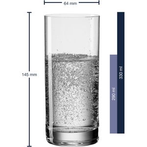 Produktbild für Trinkgläser Leonardo Easy+ 039616 Becher L
