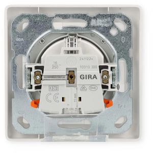 Produktbild für Steckdose Gira System 55 415703, IP44, Unterputz