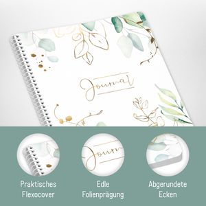 Produktbild für Notizbuch paper&amp;you Spirale Blattgold, 7297-4 Karton Softcover
