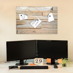Produktbild für Magnettafel Navaris Memoboard, Stone Wall
