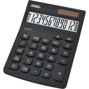 Taschenrechner DESQ New Generation Compact 3010009, schwarz