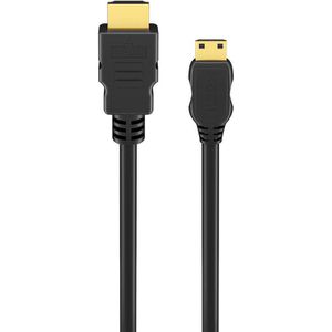 Produktbild für HDMI-Kabel Goobay 74430 Mini-HDMI 2.1, vergoldete Stecker