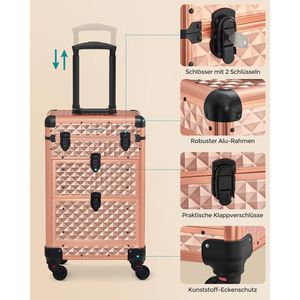 Produktbild für Kosmetikkoffer Songmics JHZ008A01, Trolley, groß