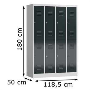 Produktbild für Spind ClassiX X-520248, anthrazit
