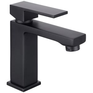 Waschtischarmatur Cornat Square, schwarz matt