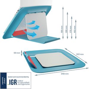 Produktbild für Laptop-Ständer Leitz Ergo Cosy, aus Kunststoff