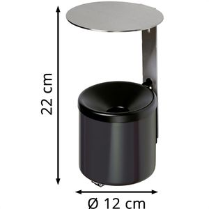 Produktbild für Aschenbecher VAR WH10, 33321, für Outdoor, mit Dach