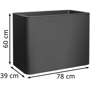 Produktbild für Pflanzkasten Florus Jive Terrasse Hoch 80 anthrazit