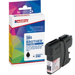 Produktbild für Tinte Edding EDD-385 für Brother LC-1100BK