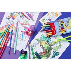 Produktbild für Buntstifte Faber-Castell Jumbo Grip Dino 8+2