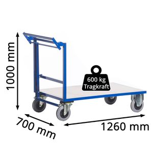Produktbild für Transportwagen Rollcart Schiebebügelwagen, T02-5997