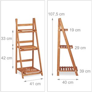 Produktbild für Blumenständer Relaxdays 10020745, braun