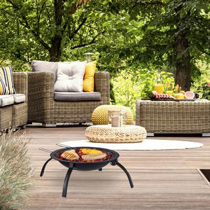 Produktbild für Feuerschale Relaxdays 10026546 XL, aus Stahl