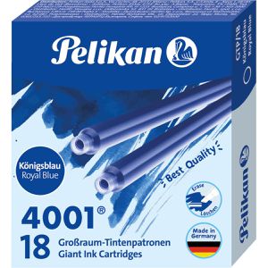 Produktbild für Füllerpatronen Pelikan 4001 GTP18, königsblau