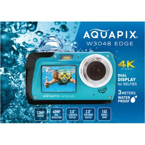 Produktbild für Kompaktkamera Aquapix W3048 Edge Iceblue, mit 3 Zoll Display