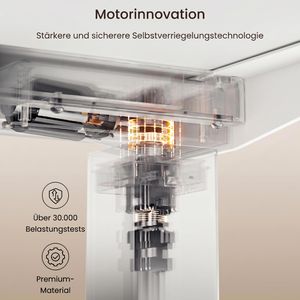 Produktbild für Schreibtisch FlexiSpot E7W 2026, weiß / weiß