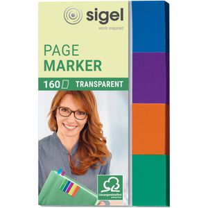 Haftmarker Sigel Page Marker, HN671, transparent