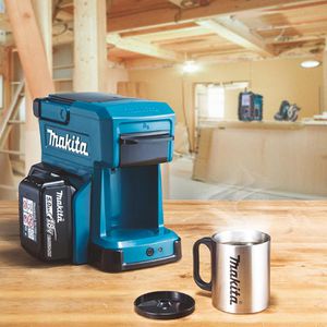 Produktbild für Thermobecher Makita KF00000020, mit Henkel, silber