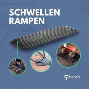 Produktbild für Bordsteinrampe bepco RB103246103, aus Gummi