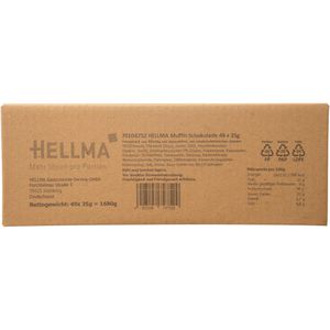 Produktbild für Kuchen Hellma Mini Muffins Schokolade, mit Schokostückchen