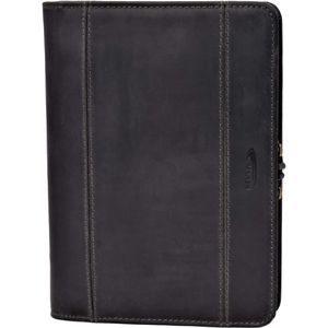 Produktbild für Schreibmappe Menzo MB57, schwarz, Echt Leder