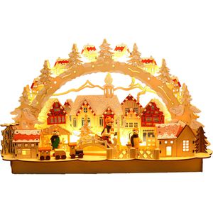 Produktbild für Schwibbogen BRUBAKER 3D Winterlandschaft mit Altstadt
