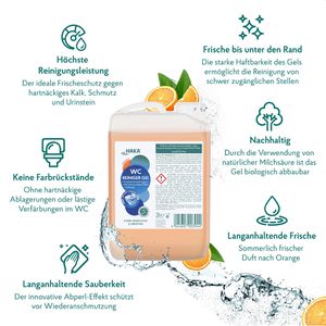 Produktbild für WC-Reiniger HAKA Orange, Gel