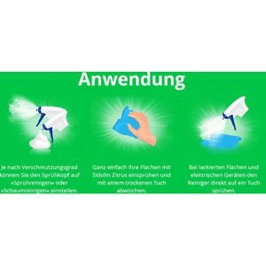 Produktbild für Glasreiniger Sidolin Zitrus, gebrauchsfertig