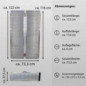 Produktbild für Auffahrrampe Trutzholm 37502, aus Aluminium, Rollstuhl-Rampe