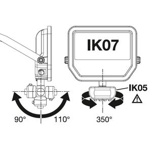 Produktbild für LED-Außenstrahler LEDVANCE FL PFM, IP65 wasserdicht