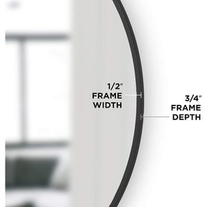 Produktbild für Wandspiegel Umbra Hub Wall 358370-040, rund