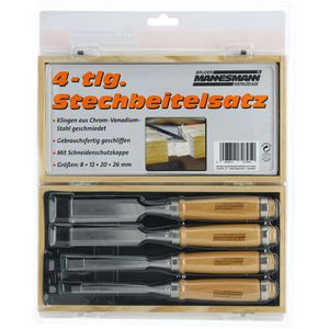 Produktbild für Stechbeitel BrüderMannesmann M66104, 4-teiliges Set