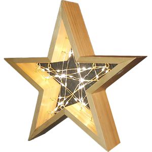 Produktbild für Weihnachtsstern Star-Max 35871, LED Holzstern