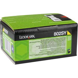 Produktbild für Toner Lexmark 80C2SY0 Prebate, gelb