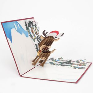 Produktbild für Weihnachtskarte papercrush 3D Rentier
