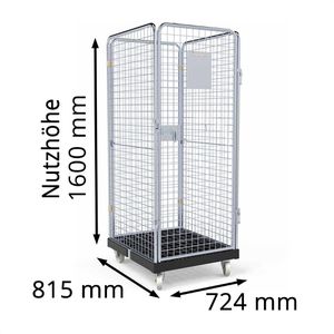 Produktbild für Rollbehälter HMH Basic, mit Tür, Nutzhöhe 1610mm
