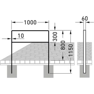 Produktbild für Fahrradständer WSM 9620, Bodenmontage
