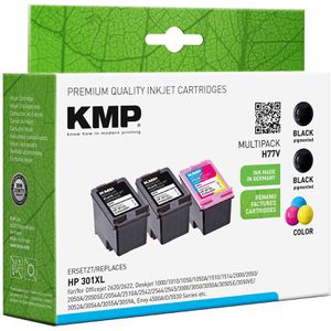 Produktbild für Tinte KMP H77 für HP 301XL Multipack