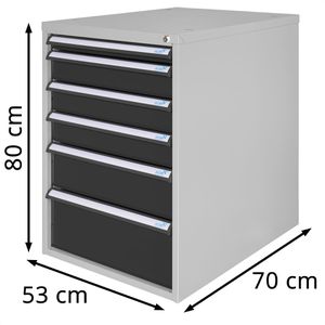 Produktbild für Schubladenschrank ADB 51516, aus Metall