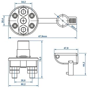 Produktbild für Batterietrennschalter ProPlus 347029, 100 A, 12 - 24 V